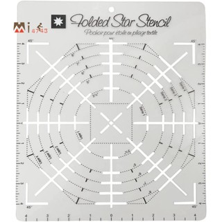 แม่แบบพลาสติก ลายฉลุดาว พับได้ สะดวกสบาย สําหรับเย็บผ้า ควิลท์ DIY