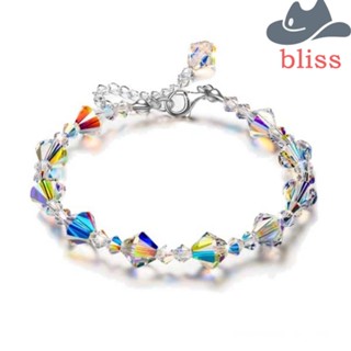 BLISS สร้อยข้อมือ ประดับคริสตัล สามารถปรับได้ สไตล์ออสเตรีย