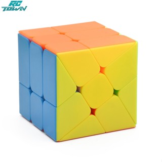 Rctown YJ Magic Cube 3X3 ลูกบาศก์ หลากสีสัน ของเล่นเสริมการเรียนรู้เด็ก