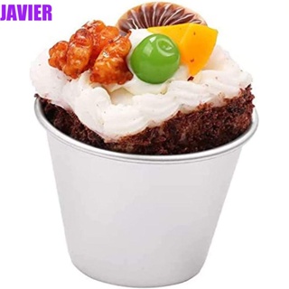 JAVIER แม่พิมพ์ทาร์ตไข่ คุกกี้ ทาร์ตไข่ ทรงกลม อลูมิเนียมอัลลอย ไม่ติดถ้วยมัฟฟิน