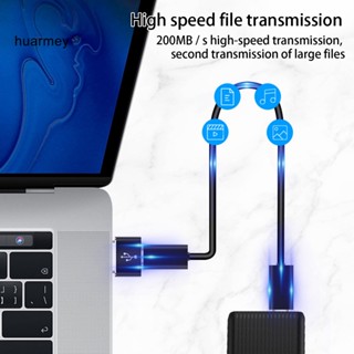 Huarmey อะแดปเตอร์สายเคเบิลข้อมูล USB 30 เป็น Type-C OTG ความเร็วสูง สําหรับโทรศัพท์มือถือ