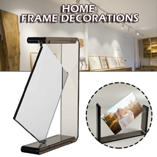 New Creative Double-sided Rotating Home Photos Transparent Acrylic Photo Frame