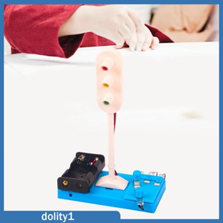 [Dolity1] ชุดของเล่นไฟจราจร อิเล็กทรอนิกส์ LED สัญญาณถนน DIY สําหรับนักเรียน ทดลองวิทยาศาสตร์