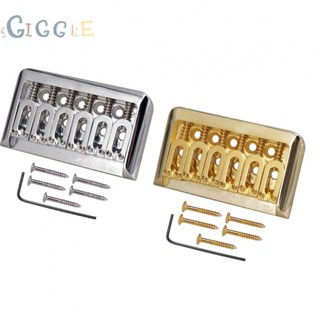 ⭐READY STOCK ⭐Guitar Bridge Bridge Stringing Electric Guitar Gold Metal Silver U Shape