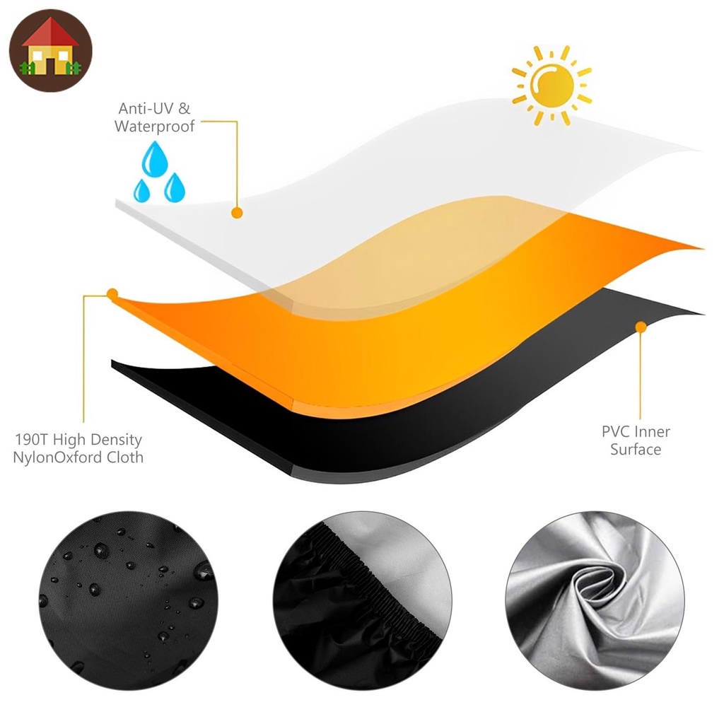 ผ้าคลุมรถ ATV ผ้าออกซฟอร์ด กันน้ํา 190T 4 ล้อ กันลม กันแดด ATV 82x47x45 นิ้ว ผ้าคลุมรถยนต์ กันแดดรังสี เกรดพรีเมี่ยม กันน้ำกันฝน ไม่ทำร้ายสีรถ - รูปที่ 4