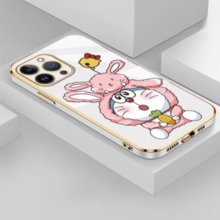 เคสโทรศัพท์มือถือแบบนิ่ม TPU ลายการ์ตูนกระต่าย โดราเอมอนน่ารัก หรูหรา สําหรับ Samsung M51 M52 M53 M33 Samsung J2 Prime Samsung J3 2017 J330 Samsung J4 Plus