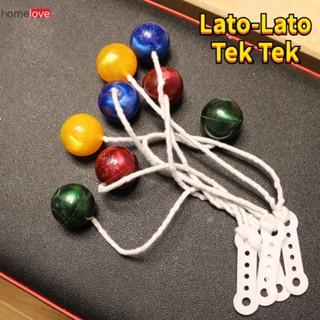 ใหม่ Latto Latto Ball ไฟ LED Viral ของเล่นโรงเรียนเก่าของเล่นเกม Bola Tek Etek Bounce Ball Click Clack Ball Bump Ball homelove