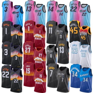 เสื้อกีฬาแขนสั้น ลายทีม NBA City Jersey Denver Clippers Lakers 2021 777685