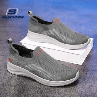 Skechers_ ใหม่ รองเท้าวิ่งลําลอง ผ้าตาข่าย กันลื่น ระบายอากาศ สวมใส่สบาย สําหรับผู้ชาย