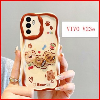 เคส Vivo V23e เคสโทรศัพท์มือถือ ลายครีม สามมิติ สําหรับ BBNY