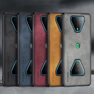 สําหรับ Xiaomi Black Shark 3 3S 3 Pro หรูหรา ธุรกิจ ย้อนยุค หนังนิ่ม ยาง TPU เคส