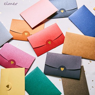 Elmer ซองจดหมายกระดาษ ประดับมุก ขนาดเล็ก 10.5*7 ซม. 10 ชิ้น ต่อล็อต