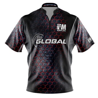 เสื้อโปโล 3D พิมพ์ลายโบว์ลิ่ง 900 Global DS 2153-9G