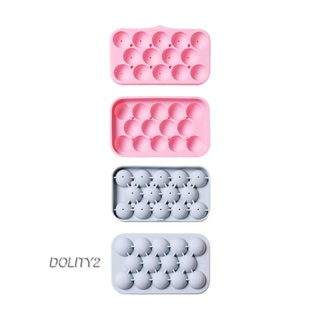 [Dolity2] 2Pcs Freezers Ice Tray Kitchen Gadget Stackable Easy Release Sphere Ice Maker for Candy Chilling Tea Drinks Coffee Beverage