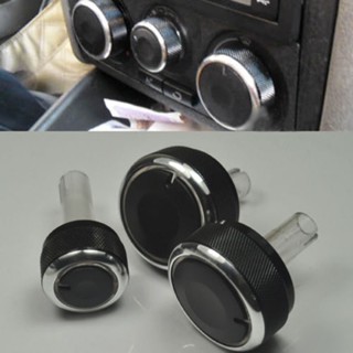 สวิตช์ควบคุมเครื่องปรับอากาศ อลูมิเนียมอัลลอยด์ สําหรับ VW 99-03 MK4 Golf Bora 3 ชิ้น ☆Litastefulvedo