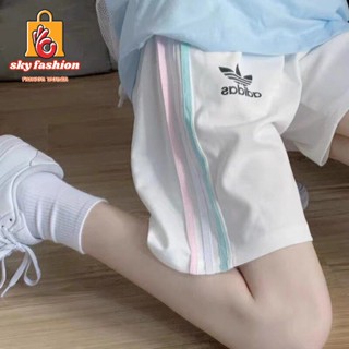 แฟชั่นพร้อมส่ง sky fashion ผ้านิ่มเด้งๆ ใส่สวย กางเกงขาสั้น กางเกงกีฬา