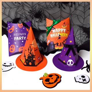 กล่องของขวัญ กล่องขนมคุกกี้ ขนมหวาน ลาย Happy Helloween สําหรับปาร์ตี้ฮาโลวีน