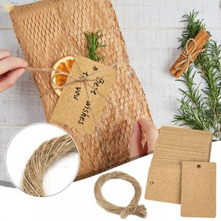 【VARSTR】Tags 100 PCS Kraft Paper Adorable Design Gift Tags Hang Tags Price Tags