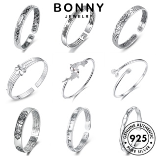 BONNY JEWELRY มอยส์ซาไนท์ไดมอนด์ ต้นฉบับ กำไลข้อมือ ผู้หญิง Silver เกาหลี เครื่องประดับ ผู้หญิง กำไล เครื่องประดับ 925 แฟชั่น เรียบง่าย แท้ เงิน M057