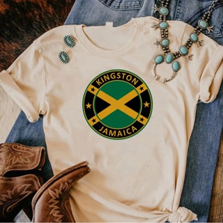 เสื้อยืด พิมพ์ลายกราฟฟิคอนิเมะ Jamaica Y2K สําหรับผู้หญิง