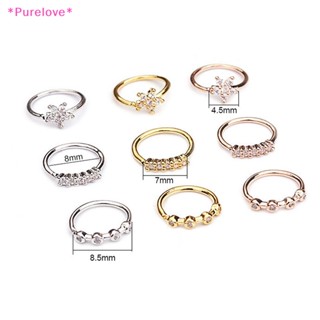 Purelove&gt; ใหม่ จิวจมูก ปาก จมูก กระดูกอ่อน เหล็กผ่าตัด