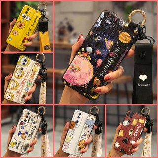 armor case protective Phone Case For Honor90 Waterproof Soft Case Anti-knock Wristband Cover Wrist Strap Cute Silicone