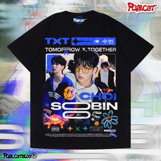 เสื้อยืดแขนสั้นคอกลมเสื้อยืด Choi SOOBIN BOOTLEG โดย FLWRCATCotton 100%  [S-5XL]