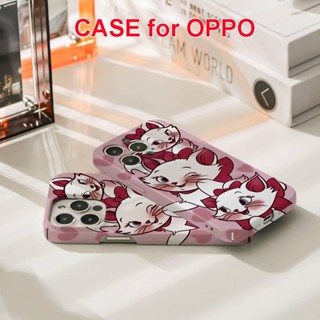 เคสโทรศัพท์มือถือแบบแข็ง ลายการ์ตูนแมวดิสนีย์ แมรี่น่ารัก สําหรับ OPPO Reno8T 5G Reno8 Pro Reno8 Reno7 Z Reno7 Pro Reno6 Pro Reno5 Reno4 Z Reno3