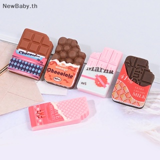 Newbaby โมเดลช็อคโกแลตจําลอง ขนาดเล็ก สําหรับตกแต่งบ้านตุ๊กตา 5 ชิ้น