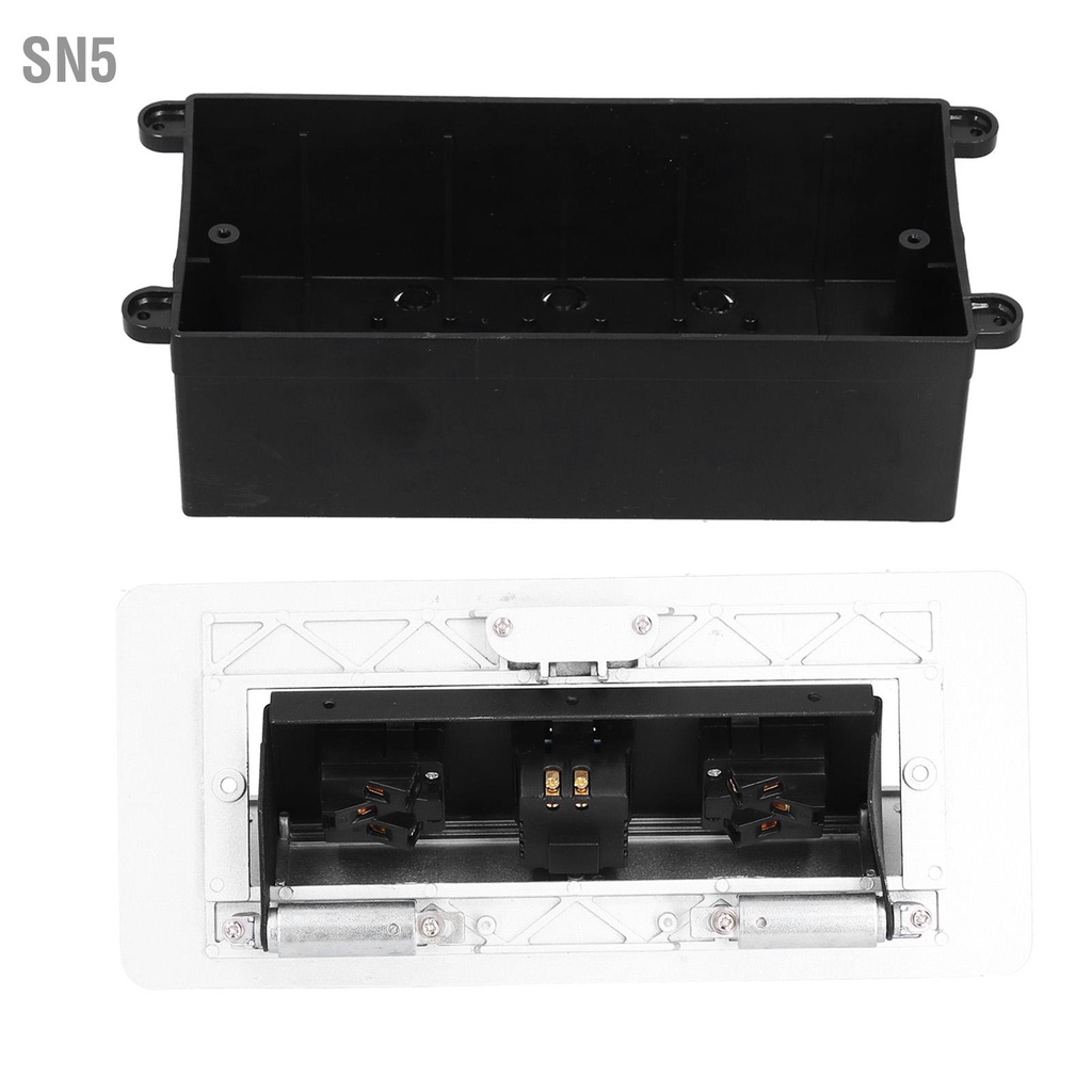 SN5 เต้ารับไฟฟ้าตั้งพื้น Pop Up เต้ารับตั้งโต๊ะ 3 รู อุปกรณ์เสริมแหล่งจ่ายไฟ USB คู่ 250V 13A