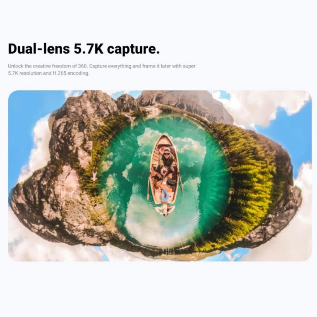 กล้อง Insta360 ONE X2 360 องศา 5.7K กันน้ำ thumbnail 6
