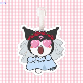 [IHS] Sanrio Kuromi ป้ายแท็กกระเป๋าเดินทาง อะนิเมะ ฟิกเกอร์การ์ตูนน่ารัก พลาสติก ตุ๊กตา ของเล่นเด็ก กระเป๋านักเรียน จี้กระเป๋าเป้สะพายหลัง พวงกุญแจ ของขวัญ โซ่แท็ก