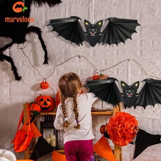 [Halloween Decor] ค้างคาวกระดาษ สีดํา สําหรับแขวนตกแต่งปาร์ตี้ฮาโลวีน