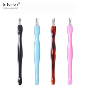 JULYSTAR แคลลัส 2 ทางสำหรับทำความสะอาดเล็บ Dead Leather Fork Nail Tools อุปกรณ์เสริมเล็บ