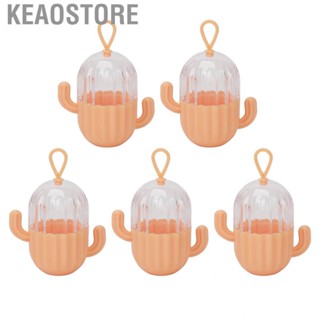 Keaostore Makeup Sponge Storage Case  Cosmetic Container Lightweight Transparent Lid Drop Resistant Portable for Travel