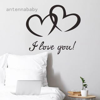 สติกเกอร์ติดผนัง ลาย AB Love I Love You สําหรับตกแต่งบ้าน ห้องนอน ห้องนั่งเล่น