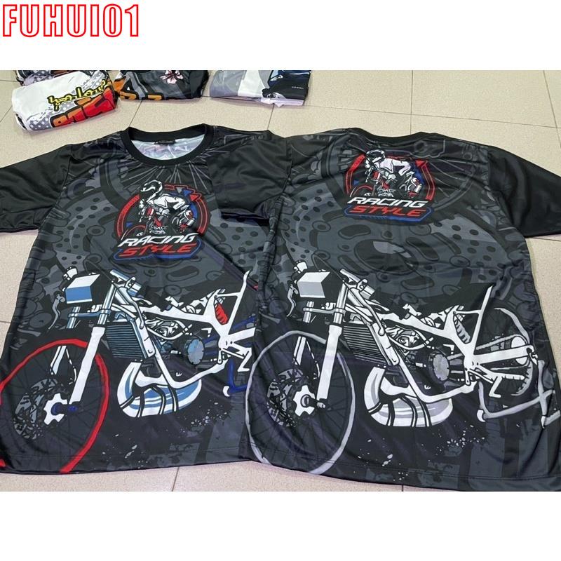 Drag Style Racing Thai Shirt Black by BBWSHOP เสื้อลากมอเตอร์ 2023/2024