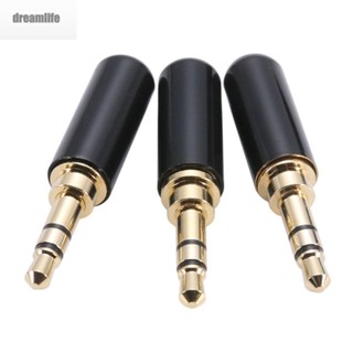 【DREAMLIFE】New Soldering Male Repair Jack Plug Headphone Copper DIY Video 3 Pole Connector