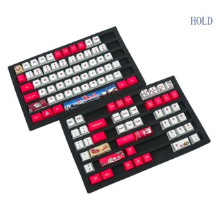 Ace ปุ่มกดคีย์บอร์ด 108 คีย์ PBT OEM ย้อมสีทึบแสง สําหรับ Cherry MX Switch Mechanical Keyboard Christmas