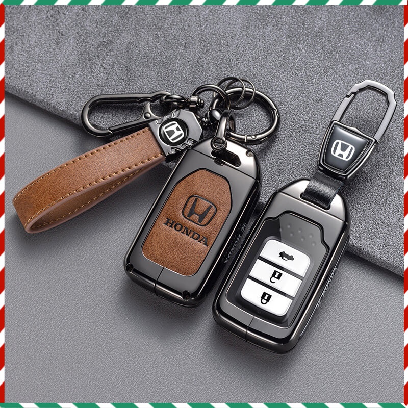 เคสกุญแจรีโมทรถยนต์ แบบหนัง หรูหรา สําหรับ Honda City Accord Hrv Civic Crv 2014-2022 City Ehev 2023