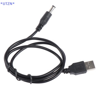 Utzn&gt; ใหม่ สายชาร์จ USB เป็นแจ็ค DC 5.5*2.5 มม.