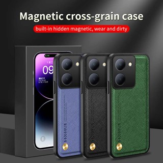 เคสโทรศัพท์มือถือหนังนิ่ม กันกระแทก สีพื้น หรูหรา สําหรับ VIVO Y78 Plus Y78+ 5G