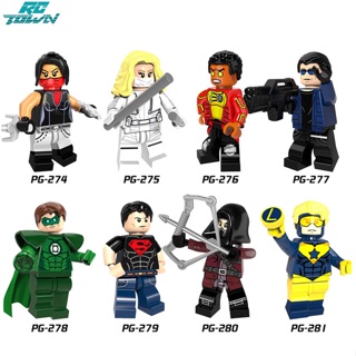 Rctown ของเล่นตัวต่อ ฟิกเกอร์ Super Hero Series โคมไฟสีเขียว กัปตัน เย็น เสริมการศึกษาเด็ก