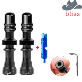 Bliss A/V วาล์วขยายขอบท่อ MTB CNC|วาล์วยาง อโนไดซ์ ไร้ยางใน