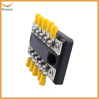 Breeze บล็อกสายไฟแบตเตอรี่ 100A 48V BusBar DualBus 5 สําหรับเรือ RV