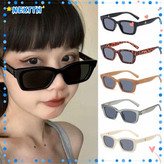 NEXTTH Rectangle Sunglasses Vintage UV400 Protection Square Frame Sunglasses for Women