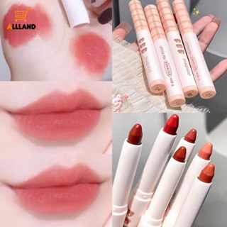 ลิปสติก เนื้อแมตต์กํามะหยี่ สีนู้ด 6 สี / ลิปกลอส เนื้อแมตต์ กํามะหยี่ สีชมพู / ลิปไลเนอร์ กันน้ํา ติดทนนาน ปากกาเขียนขอบปาก แต่งหน้า