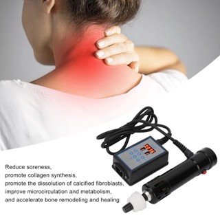 Lily PERS เครื่องบำบัดด้วยคลื่นกระแทก Black Electromagnetic External Shock ED Shockwave Therapy Machine 100‑240V