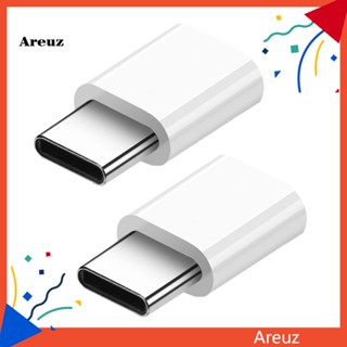 Are อะแดปเตอร์ชาร์จ Micro-USB เป็น Type-C ตัวผู้ สําหรับ Android 2 ชิ้น