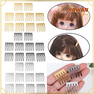 ROW 10 Pcs High Quality Dolls Head Clip Metal Headwear Headdress Toys Hair Comb Mini Princess 3 Colors Decoration Accessories DIY Doll Hairpin/Multicolor